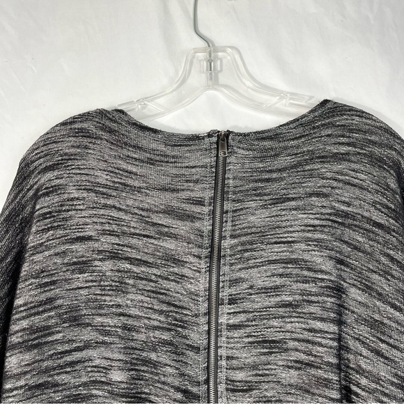 Capote Women's Heathered Gray Knit Short Sleeve Boxy Fit Sweater Top Small S - Picture 6 of 7